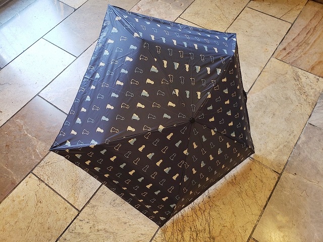 おすわり犬 折りたたみ傘 UV 晴雨兼用
